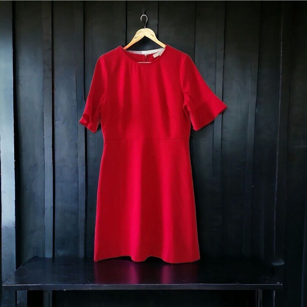 red dress loft Loft Beach Hook Keyhole Maxi Dress Size 16 Red Ochre Women's